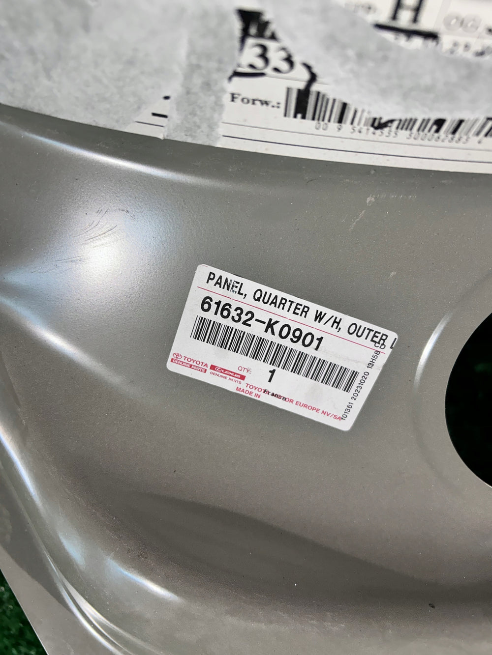 BŁOTNIK TYLNY WEWNĘTRZNY LEWY NADKOLE WEWNĘTRZNE LEWE TOYOTA PROACE NR.907